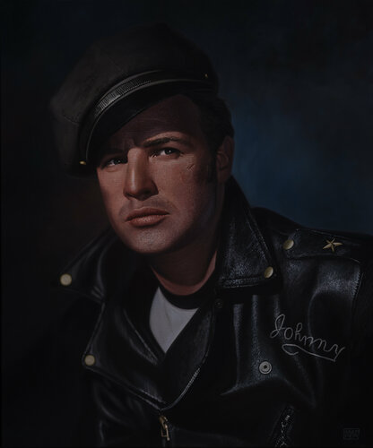 Marlon Brando by Michael Knepper, Painting for Sale on Select