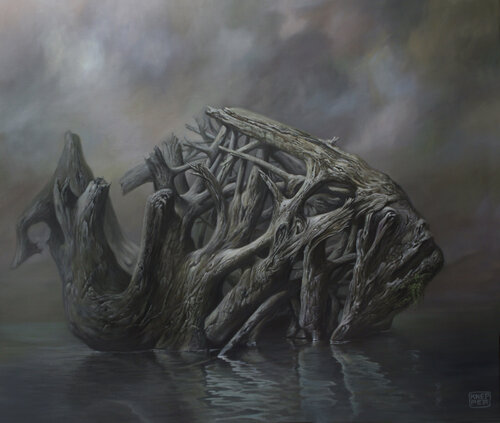 Stranded Creature! by Michael Knepper, Painting for Sale on Select