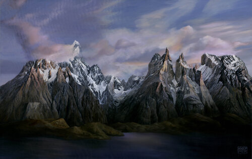 Cerro Torre by Michael Knepper, Painting for Sale on Select