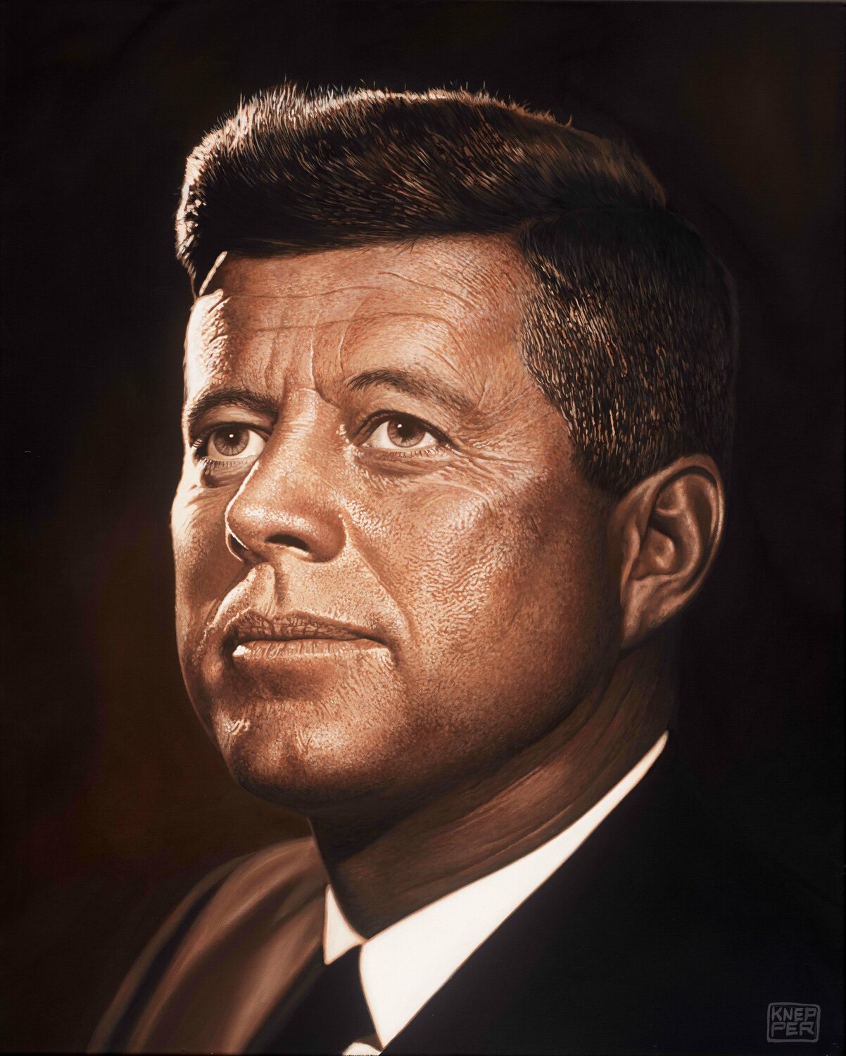 JFK Michael Knepper Original painting for sale