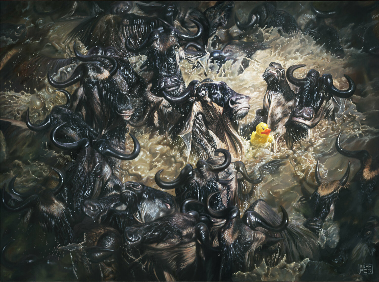 Face the Fear I Michael Knepper Original painting for sale