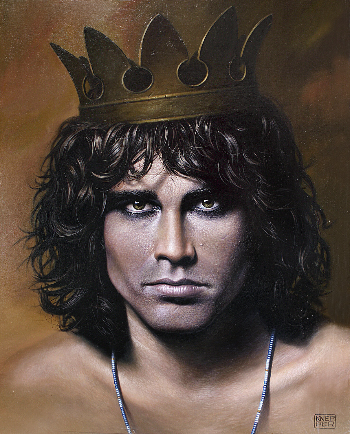 Jim Morrison- The Lizard King! Michael Knepper Original painting for sale