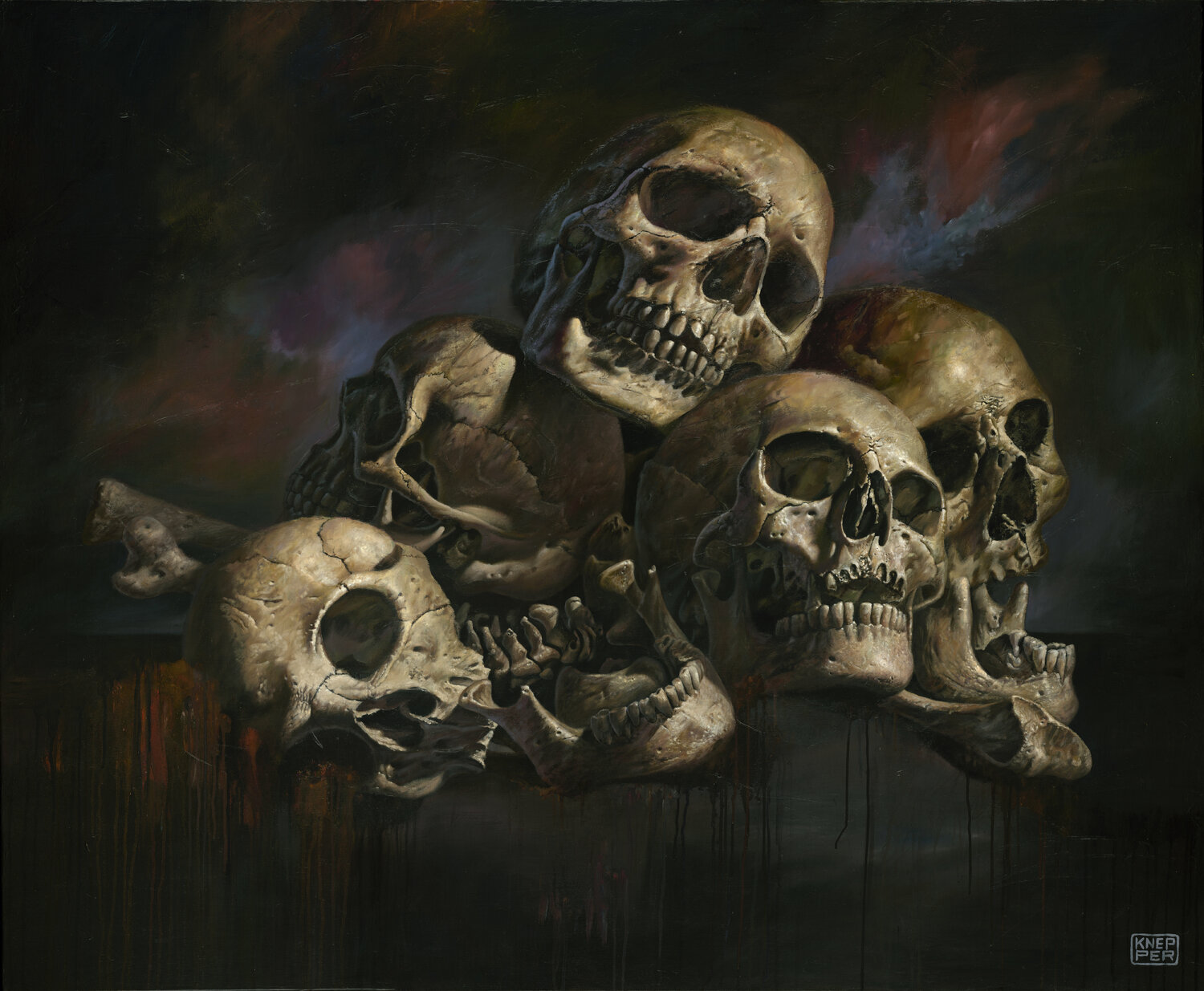 End of the Party Michael Knepper Original painting for sale