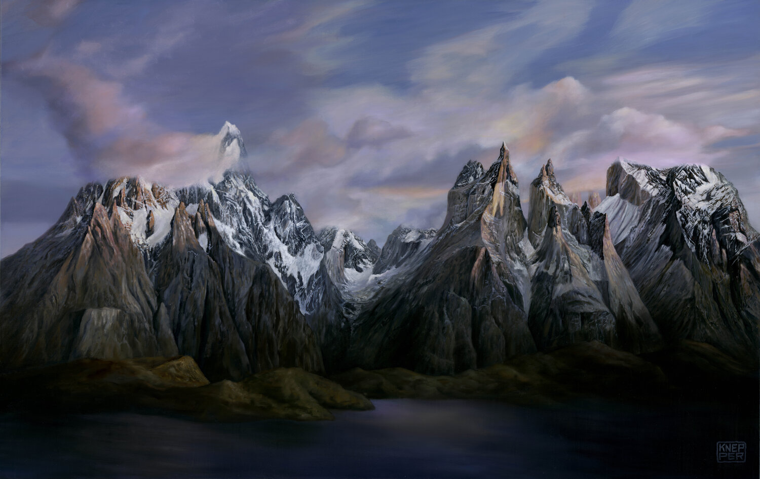 Cerro Torre Michael Knepper Original painting for sale