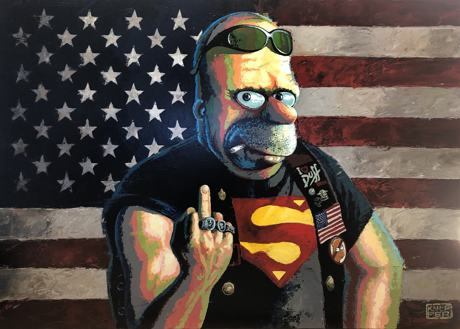 HOMER! Michael Knepper Original painting for sale