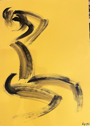 L'échappée jaune by PatMoli, Painting for Sale on Select