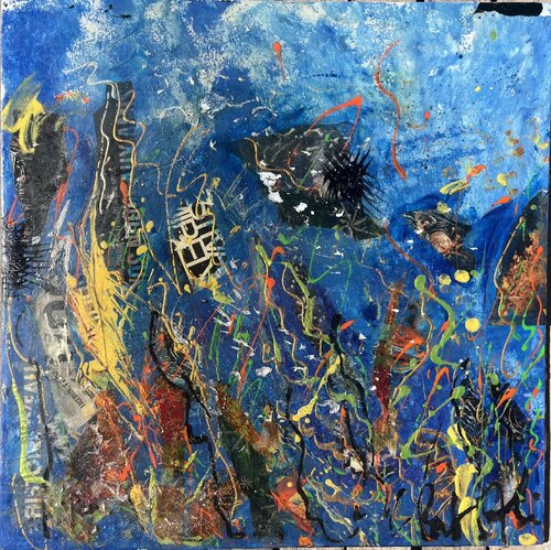 Femme dans le tumulte marin by PatMoli, Painting for Sale on Select