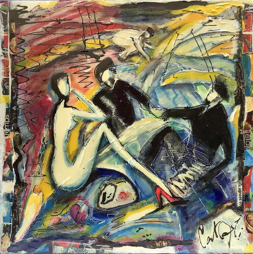 Le déjeuner sur toile by PatMoli, Painting for Sale on Select