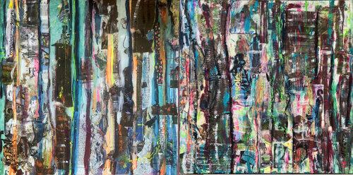 Diptyque Fenêtres vers l'inconscient 1&2 von PatMoli, Malerei kaufen auf Select