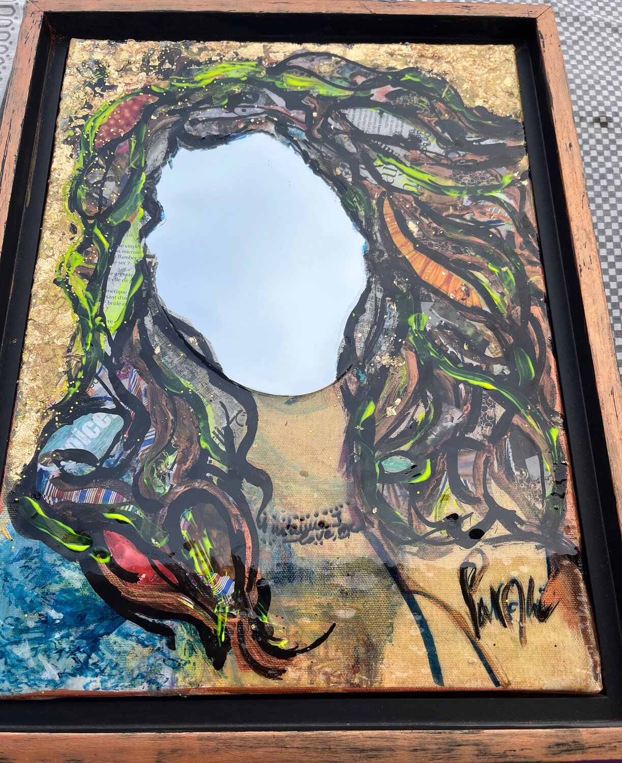 VENUS AU  MIROIR DE SOI PatMoli Original painting for sale