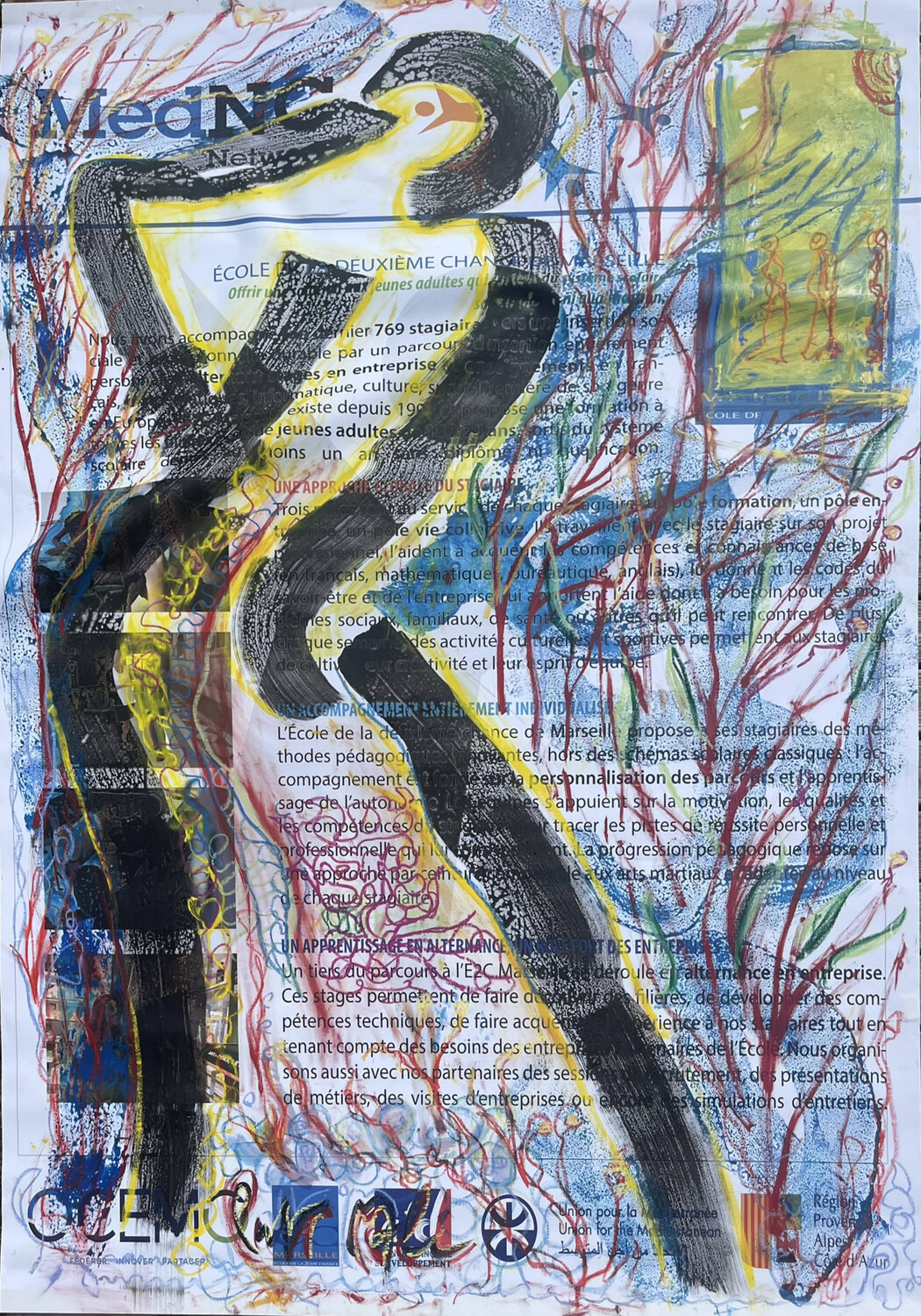 REGARD VERS LA LUMIERE PatMoli Original painting for sale