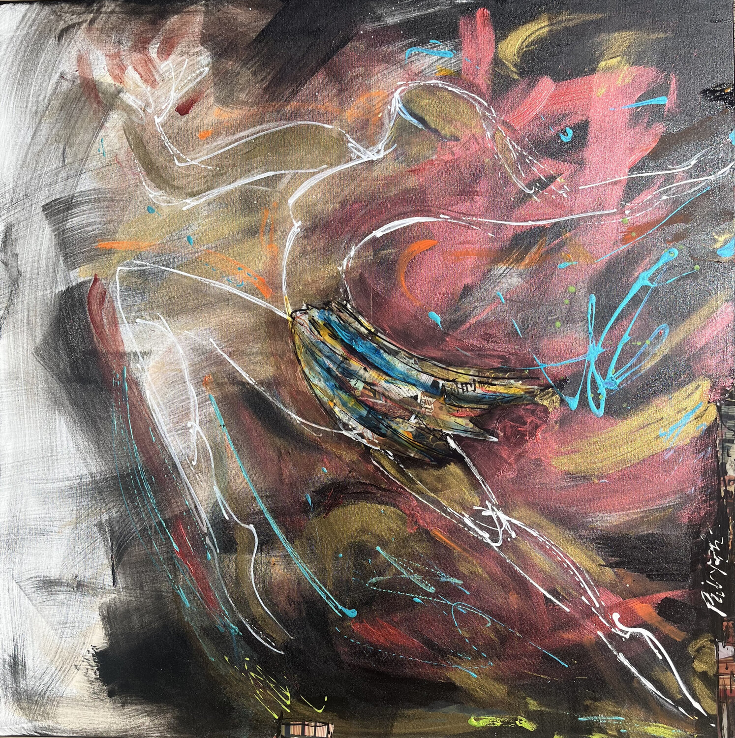 Saut en avant PatMoli Original painting for sale