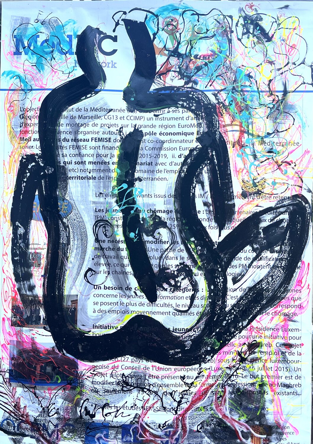 DOS VIOLONCELLE PatMoli Original painting for sale