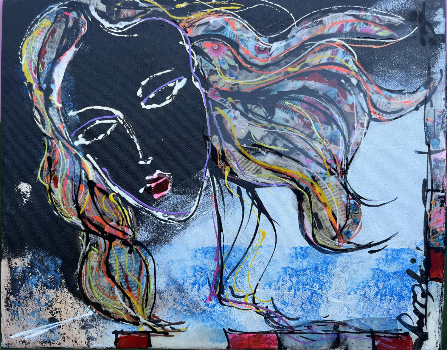 Portrait de Vénus PatMoli Original painting for sale