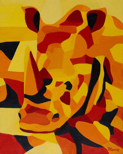 African Heat by Beate Blume, Painting for Sale on Select