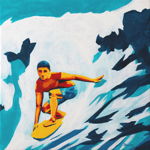 Go With The Flow by Beate Blume, Painting for Sale on Select