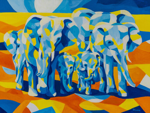 Strong Together by Beate Blume, Painting for Sale on Select