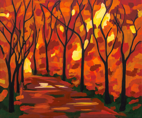 Autumn Glow by Beate Blume, Painting for Sale on Select