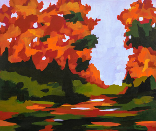 The Colours of Autumn by Beate Blume, Painting for Sale on Select
