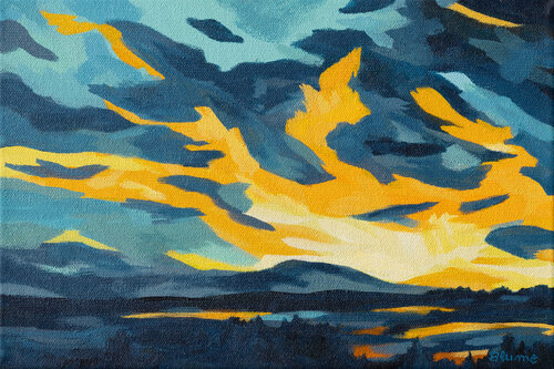 After The Storm by Beate Blume, Painting for Sale on Select