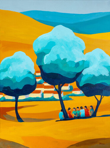 Summer of Friendship by Beate Blume, Painting for Sale on Select
