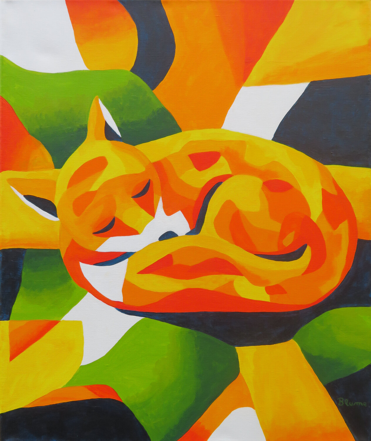 Safe and Sound Beate Blume Original painting for sale