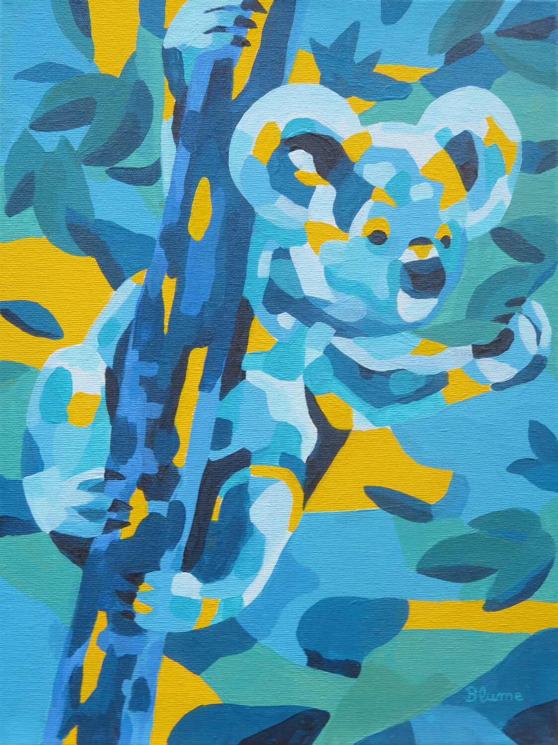 Koala Night Beate Blume Original painting for sale