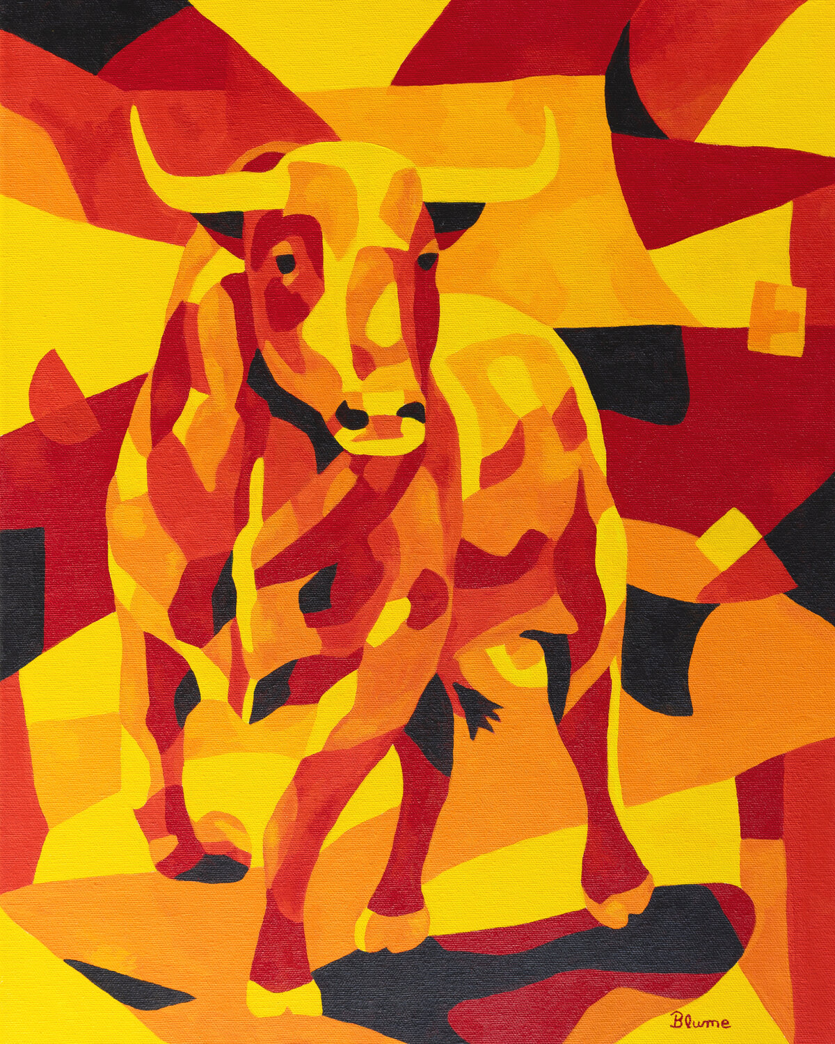 Alert Beate Blume Original painting for sale