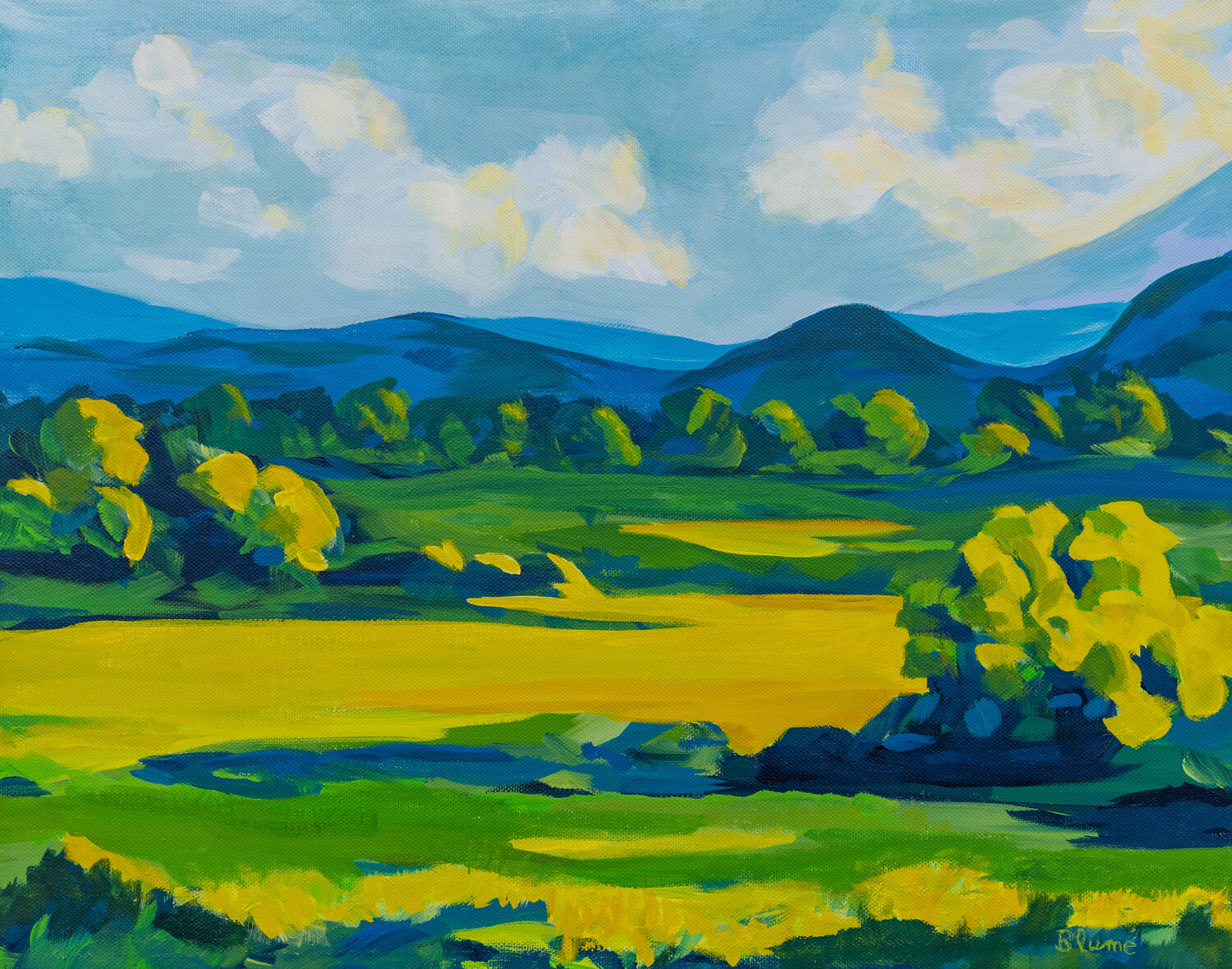 Late Summer Afternoon Impressions Beate Blume Original painting for sale