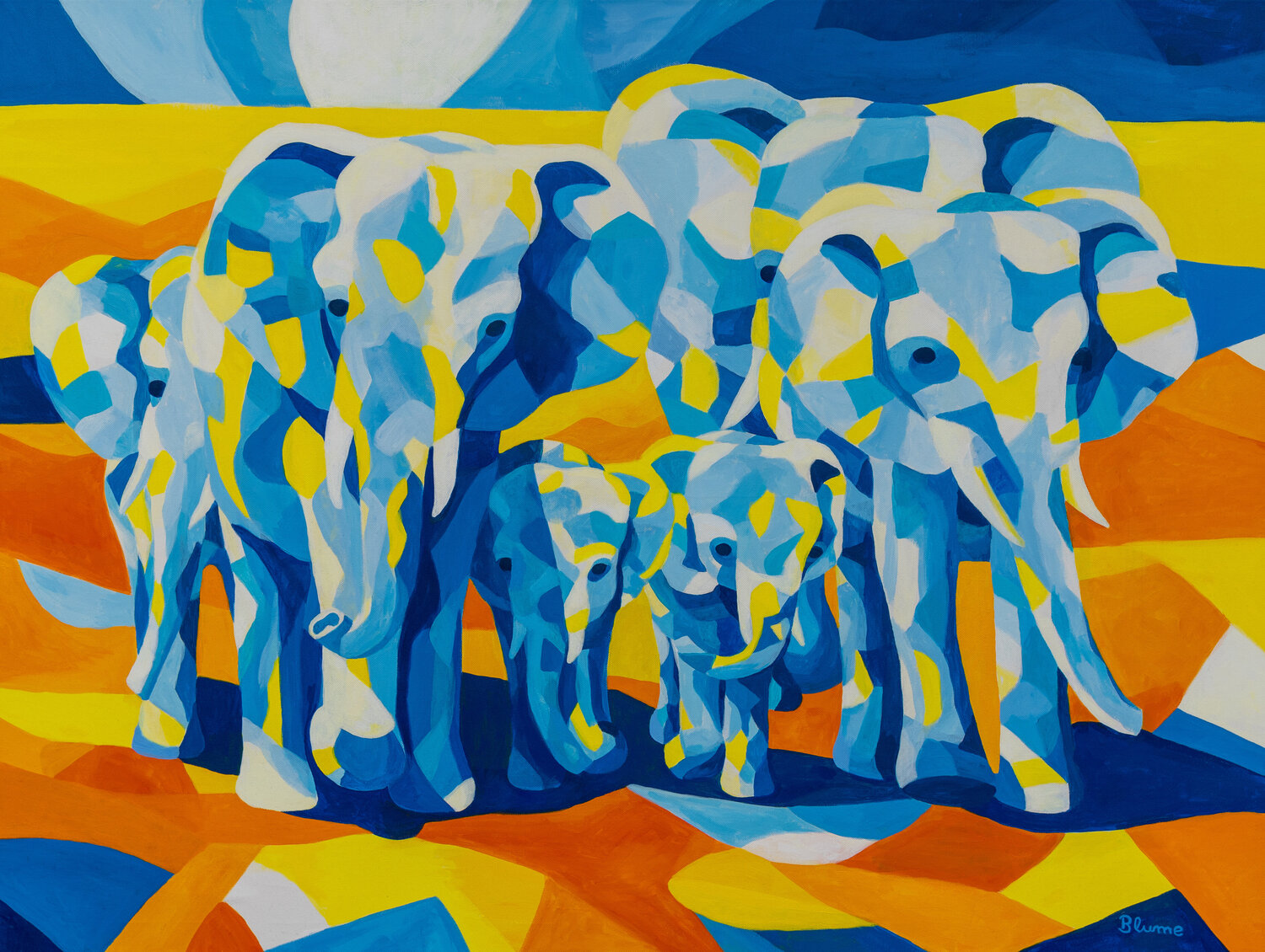 Strong Together Beate Blume Original painting for sale