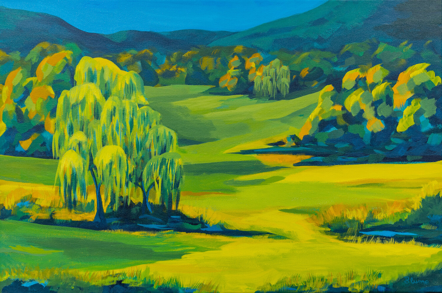 What a Beautiful Day Beate Blume Original painting for sale
