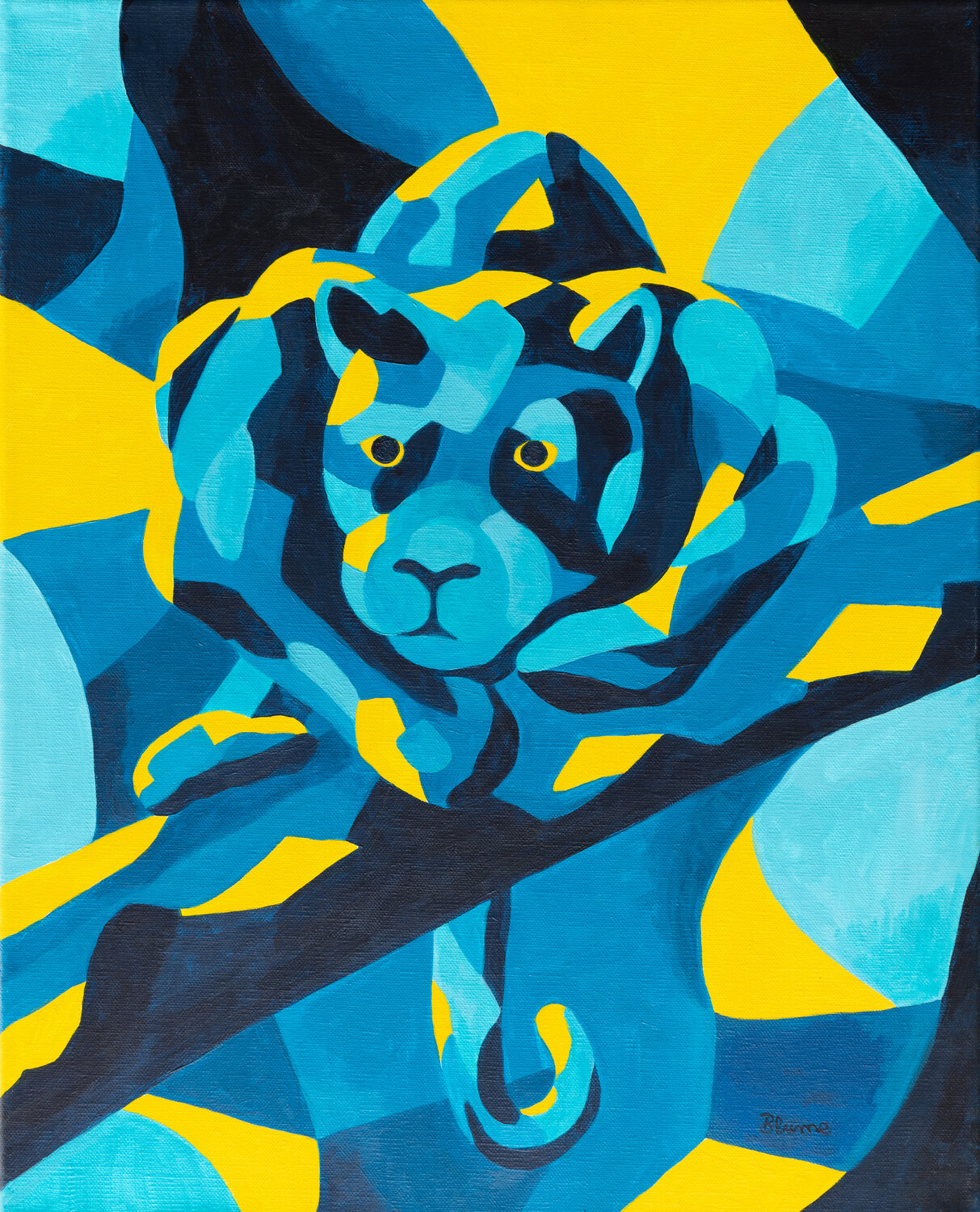 Night of the Black Panther Beate Blume Original painting for sale