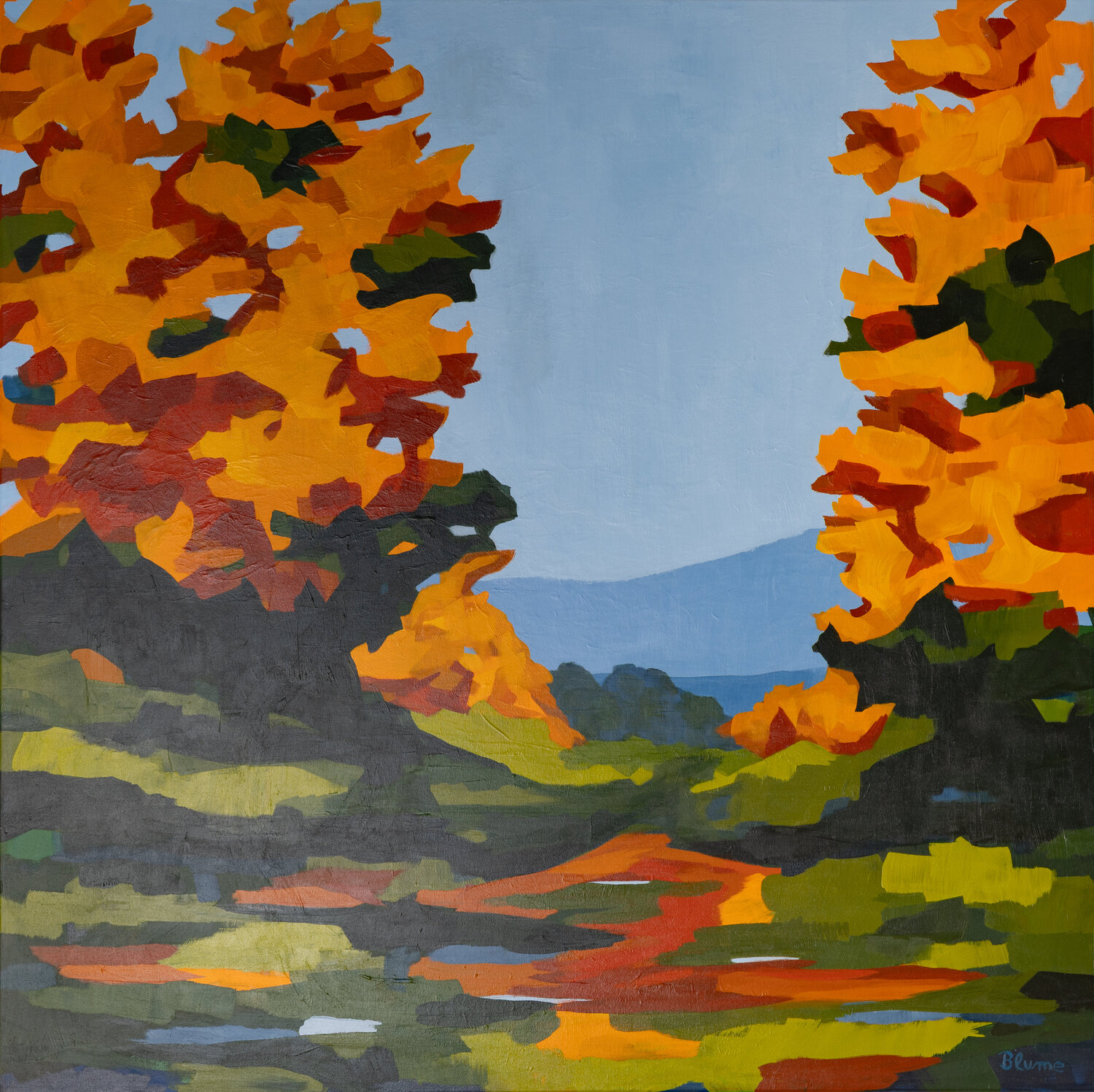 Autumn View Beate Blume Original painting for sale