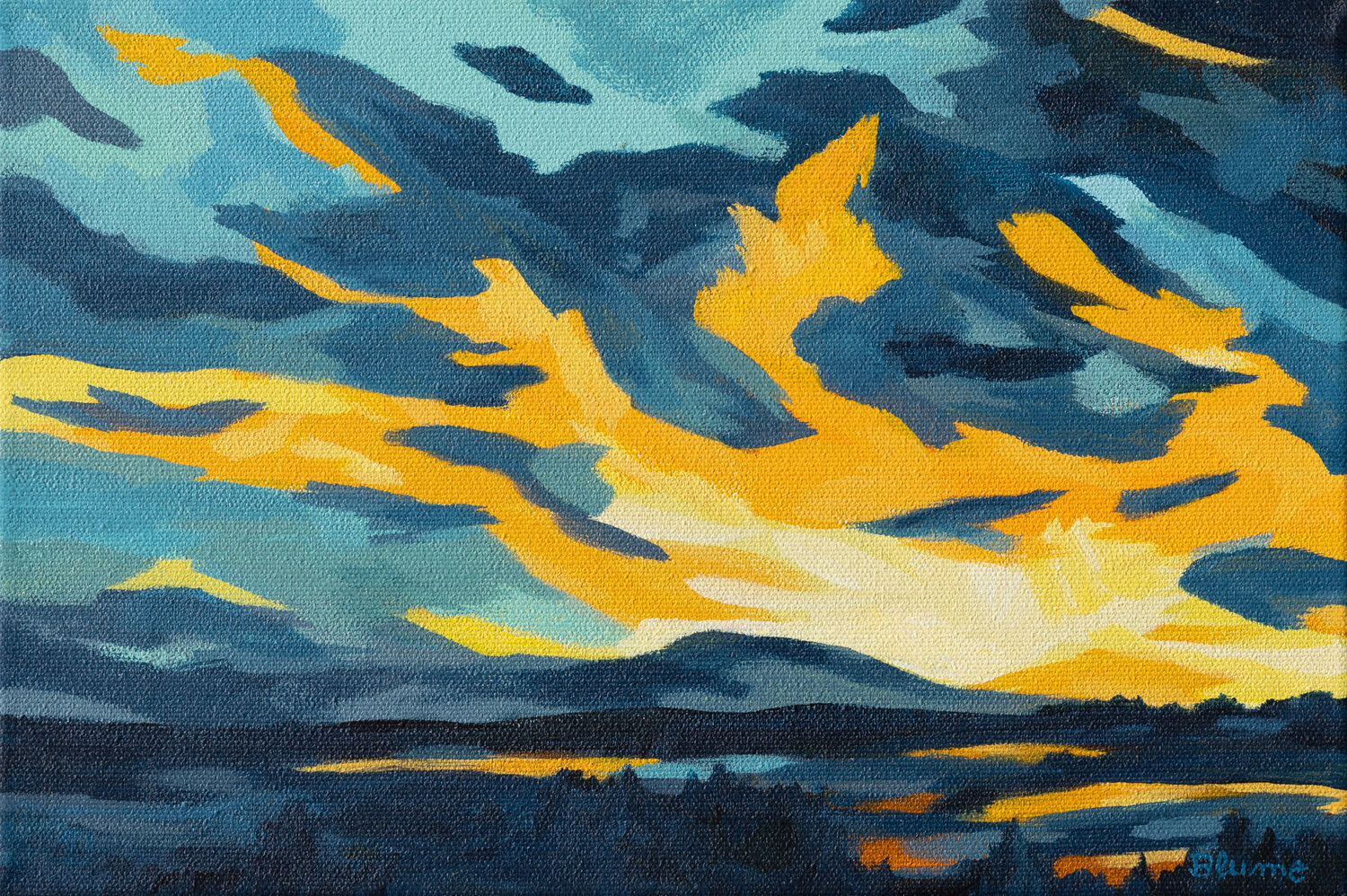After The Storm Beate Blume Original painting for sale