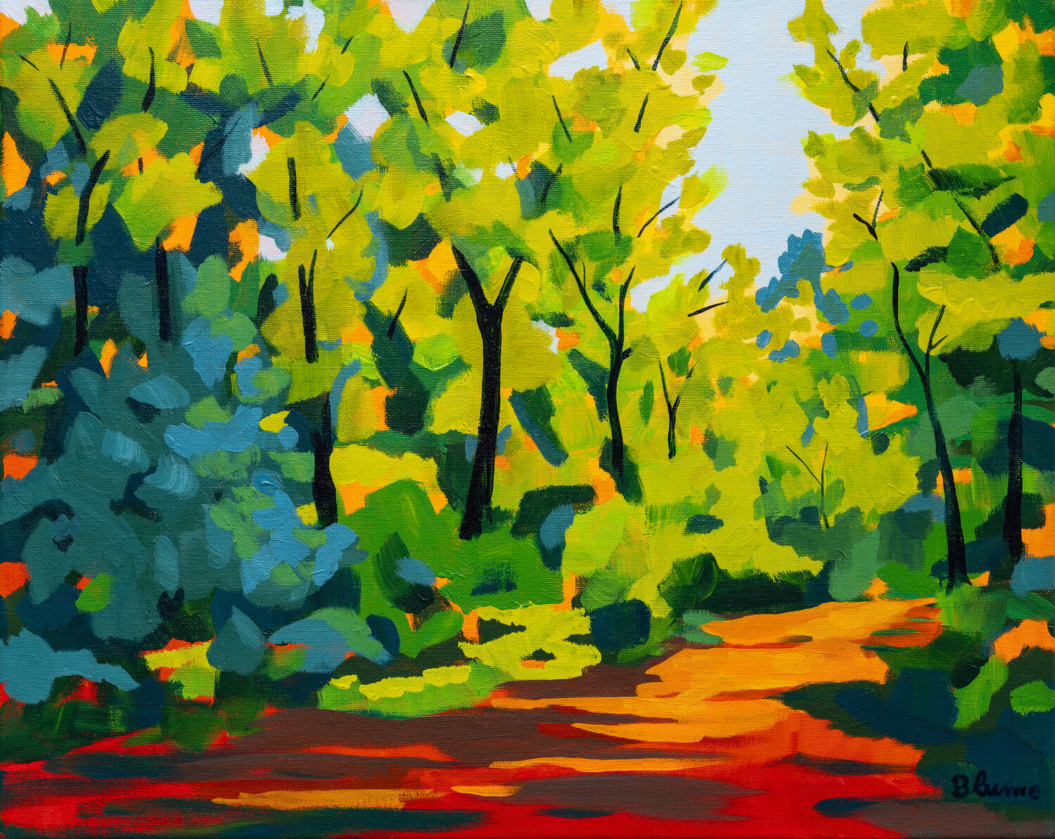 Summer Walk Beate Blume Original painting for sale
