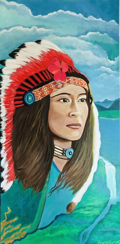 Warrior Dream by Amelie Monira Egenolf, Painting for Sale on Select
