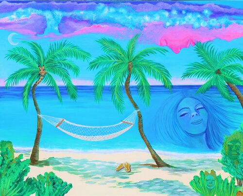 Paradise alive by Amelie Monira Egenolf, Painting for Sale on Select