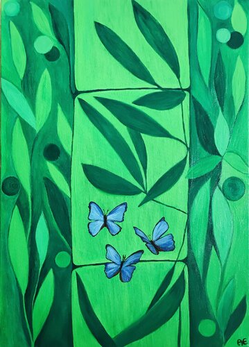 Green Magic by Amelie Monira Egenolf, Painting for Sale on Select