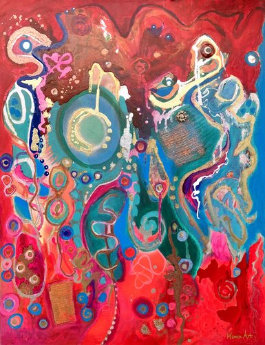 Universe of colors by Amelie Monira Egenolf, Painting for Sale on Select