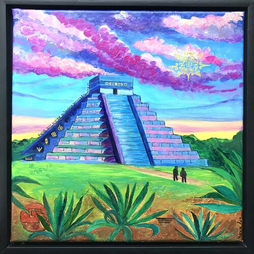 Secrets of Kukulcán by Amelie Monira Egenolf, Painting for Sale on Select