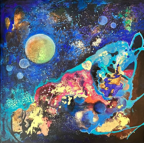 Echoes of the universe von Amelie Monira Egenolf, Malerei kaufen auf Select