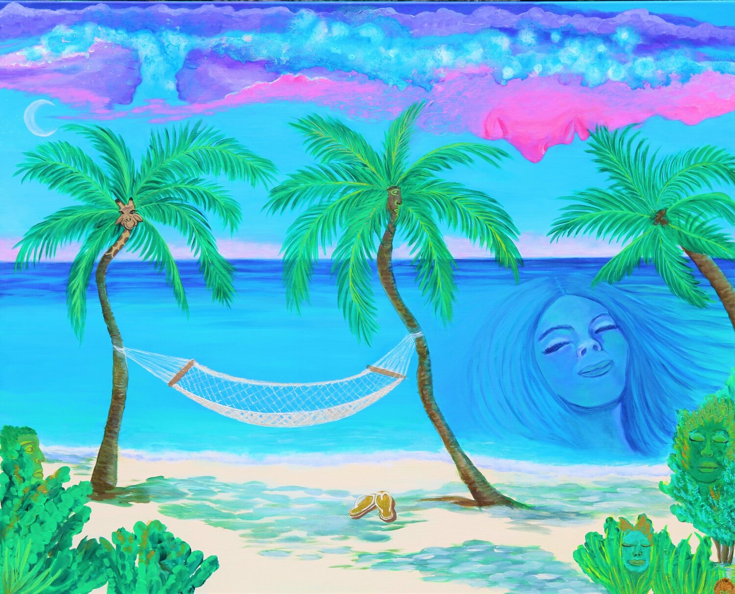 Paradise alive Amelie Monira Egenolf Original painting for sale