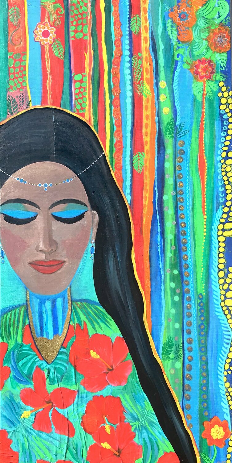 Muse Amelie Monira Egenolf Original painting for sale