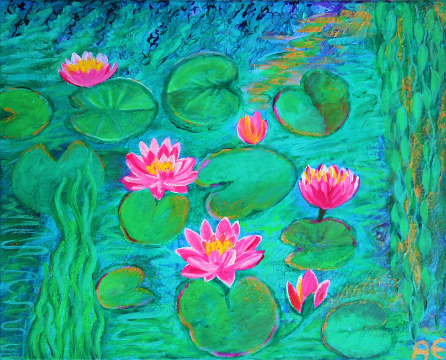 Water Love Amelie Monira Egenolf Original painting for sale