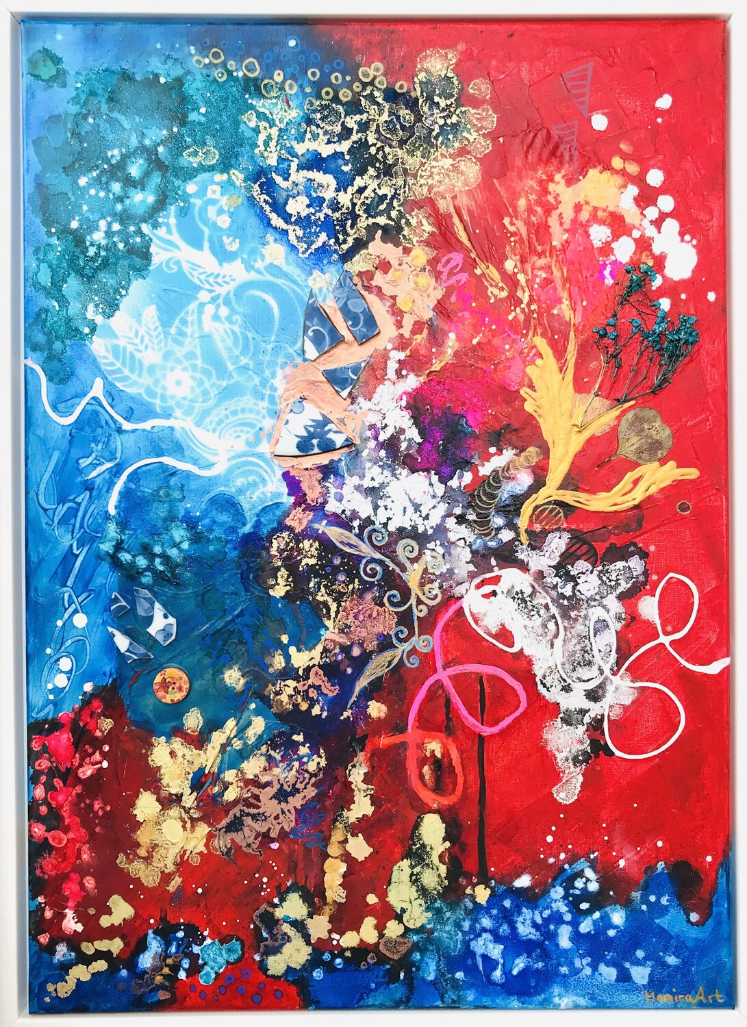 Discovery of dimensions Amelie Monira Egenolf Original painting for sale