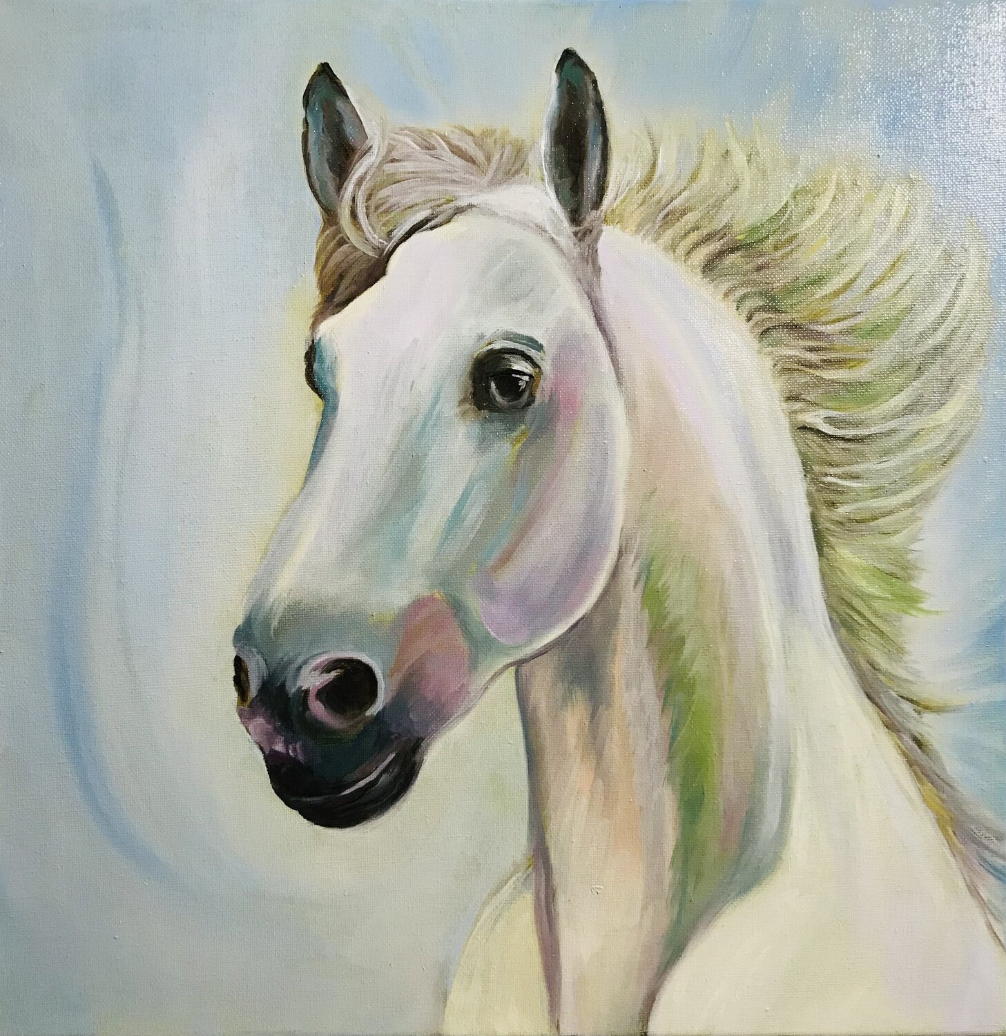 White thunder Amelie Monira Egenolf Original painting for sale