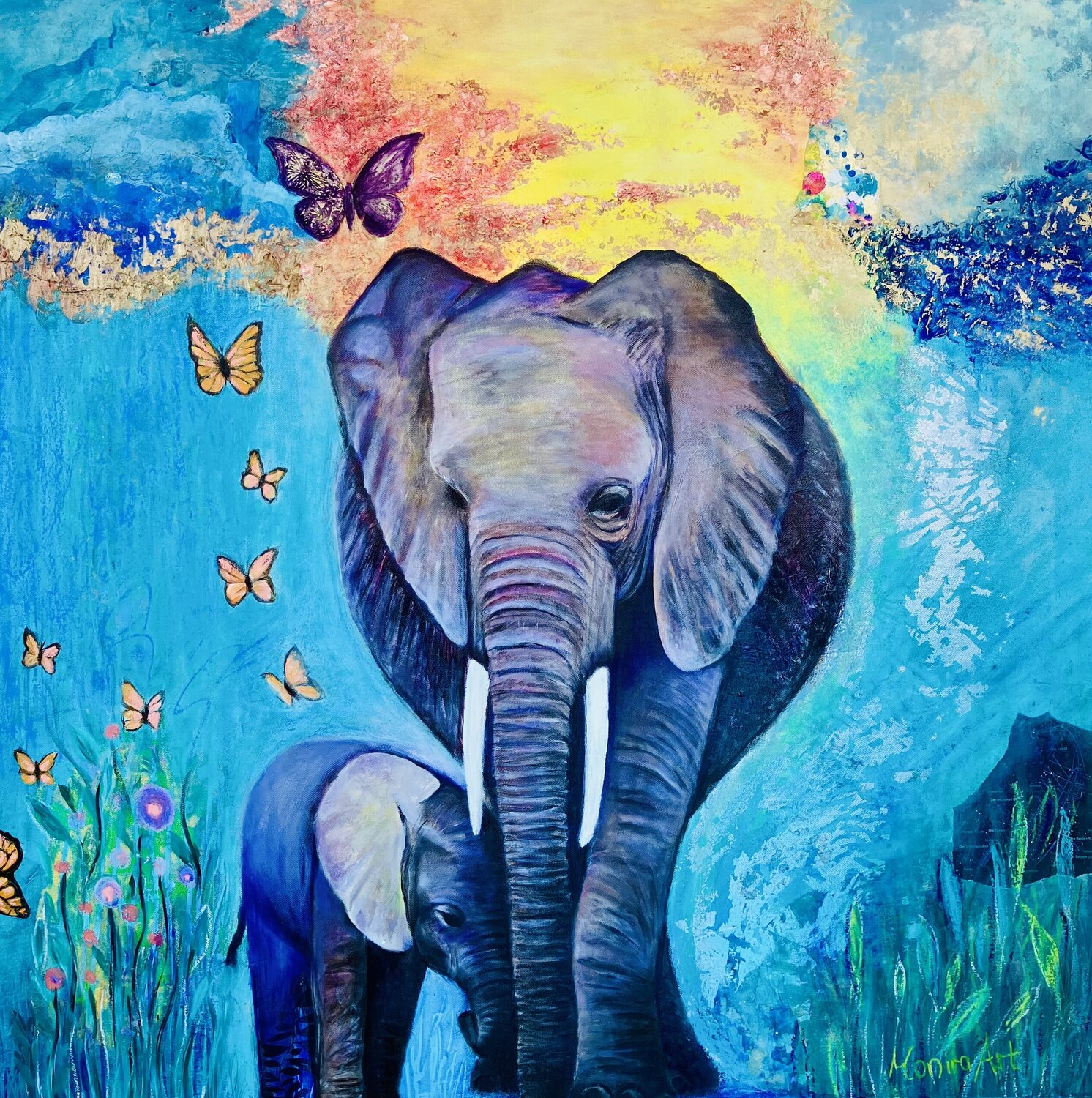 Journey of discovery Amelie Monira Egenolf Original painting for sale