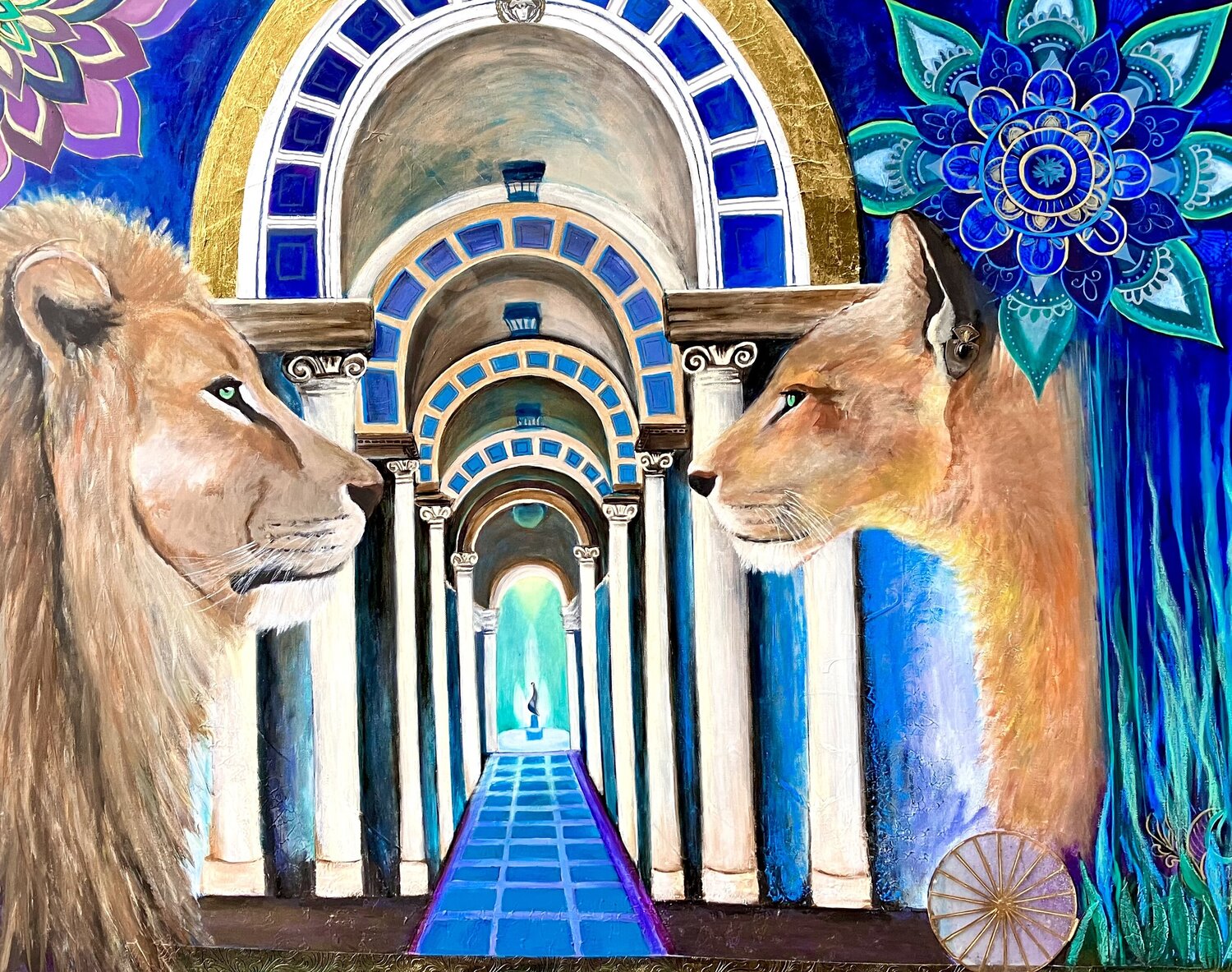 When two lovers meet, time stands still Amelie Monira Egenolf Original painting for sale