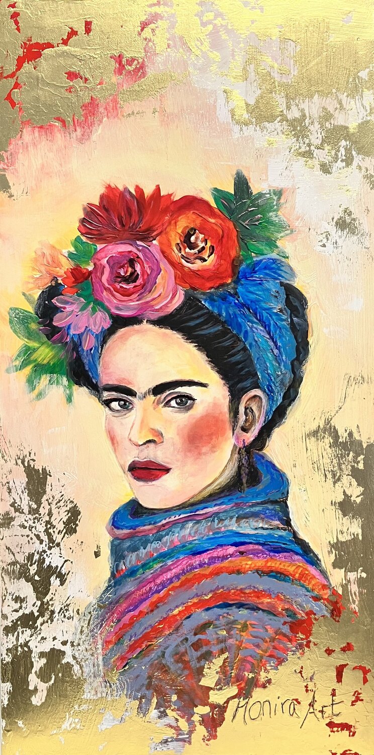 Queen of colors Amelie Monira Egenolf Original painting for sale