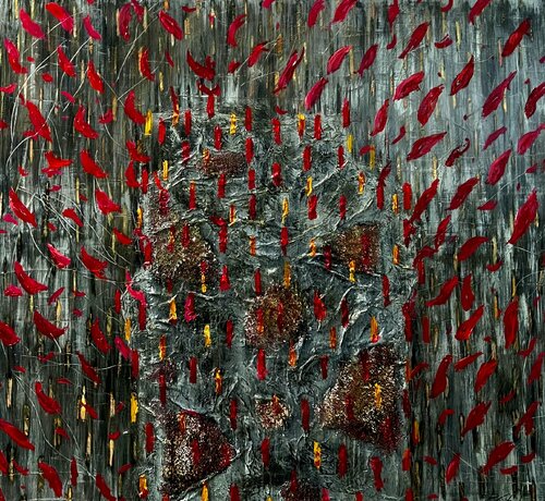 The flight of the rock by Ralitsa Stoitseva, Painting for Sale on Select